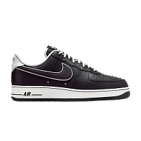 Фото № 1 с приближением к товару «‎Nike Air Force 1 07 Premium Black White Metallic Dark Grey»