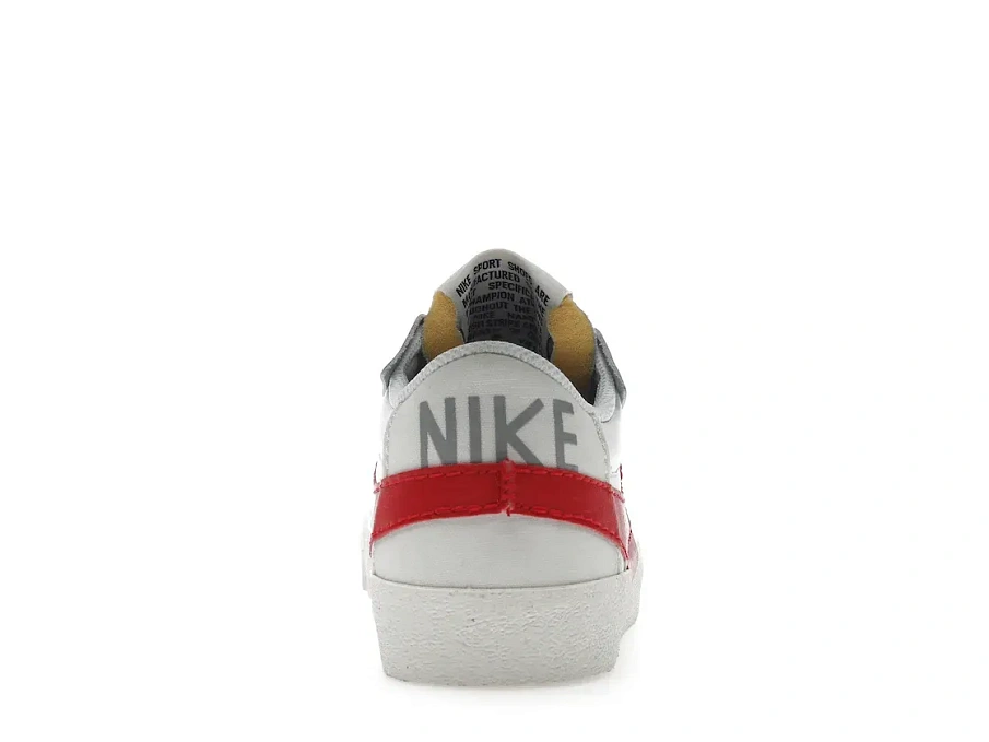 Фото № 4 с приближением к товару «‎Nike Blazer Low 77 Jumbo White Photon Dust Light Smoke Grey University Red»