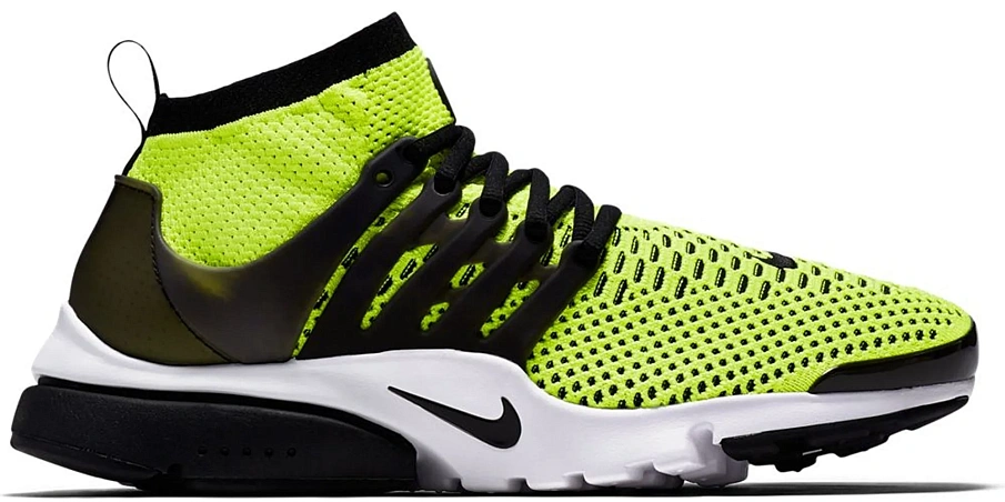 Фото № 1 с приближением к товару «‎Nike Air Presto Flyknit Ultra Volt Black White»
