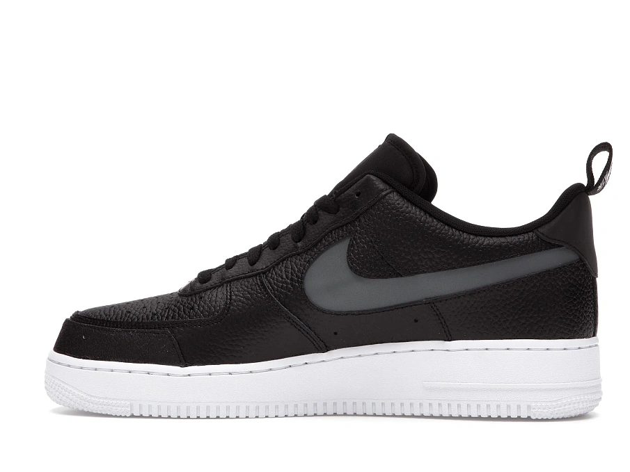 Фото № 5 с приближением к товару «‎Nike Air Force 1 Low 07 LV8 Black Tumbled Leather»
