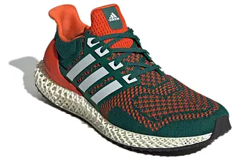 adidas Ultra 4D "Miami" Running Shoes GreenOrange - 4