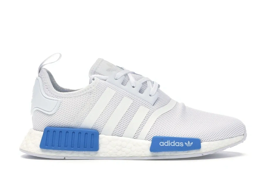 Фото № 1 с приближением к товару «‎adidas NMD R1 Cloud White Bright Blue (Youth)»