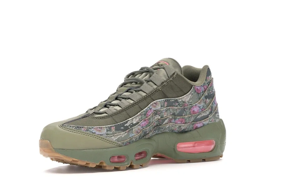 Фото № 2 с приближением к товару «‎Nike Air Max 95 Floral Neutral Olive »