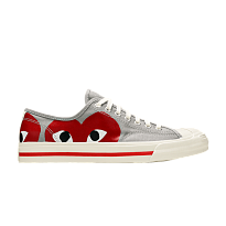 Фото № 1 с приближением к товару «‎Comme des Garçons PLAY x Converse Jack Purcell Drizzle Red»