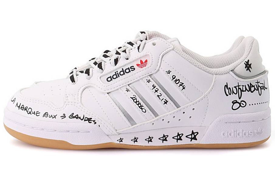 Фото № 3 с приближением к товару «‎Adidas Originals Continental 80 Skate Shoes WhiteBlackRed»
