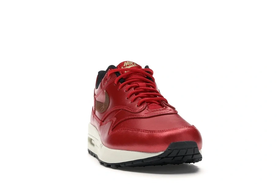 Фото № 3 с приближением к товару «‎Nike Air Max 1 Red Gold Sequin »