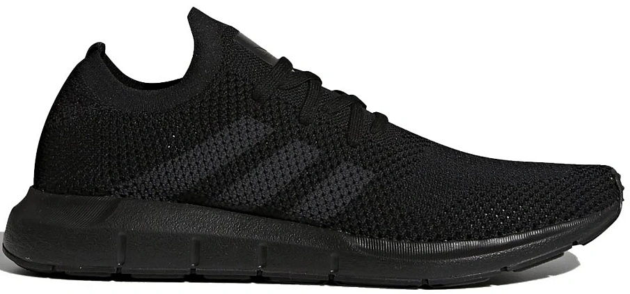 Фото № 1 с приближением к товару «‎adidas Swift Run Triple Black Primeknit»
