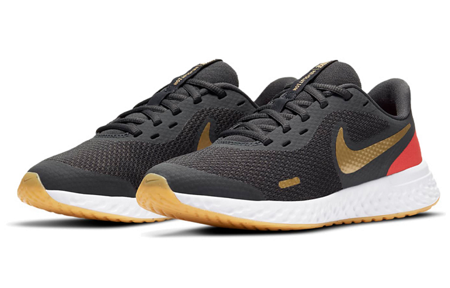 Фото № 3 с приближением к товару «‎Nike Revolution 5 (GS) BlackGoldRed»