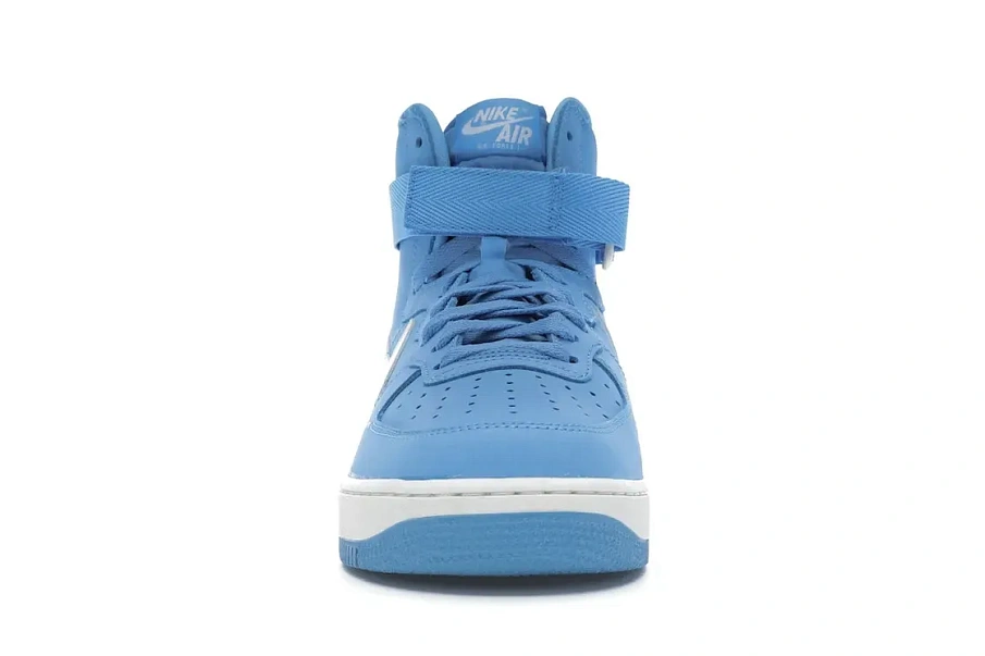 Фото № 2 с приближением к товару «‎Nike Air Force 1 Hi Retro Qs University Blue/Summit White»