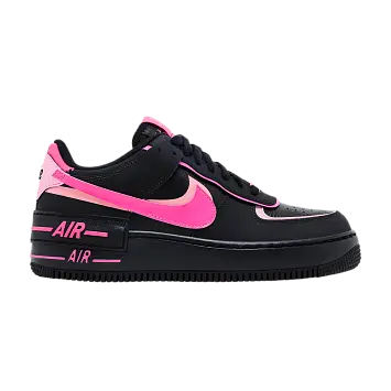 Nike Women's Air Force 1 Shadow Black Pink Spell