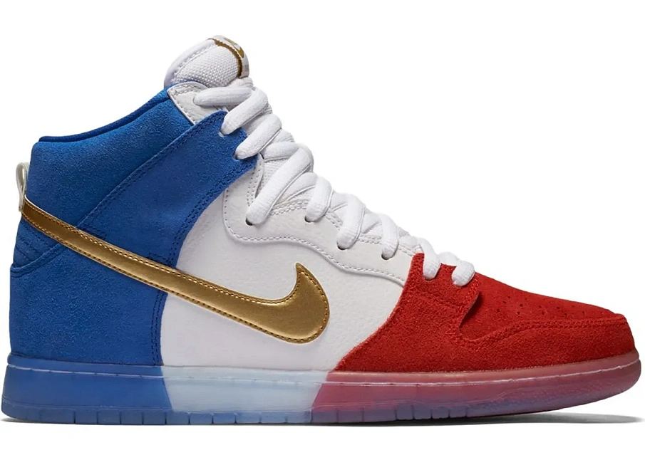 Фото № 1 с приближением к товару «‎Nike SB Dunk High Tricolor (USA)»