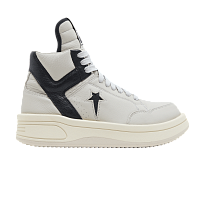 Фото № 1 с приближением к товару «‎Rick Owens x Converse DRKSHDW TURBOWPN Mid Oyster Black»