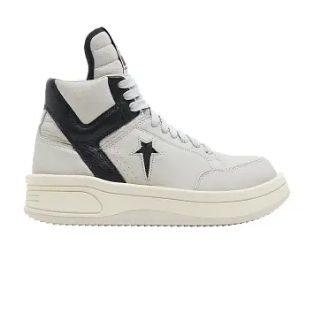 Rick Owens x Converse DRKSHDW TURBOWPN Mid Oyster Black - 1