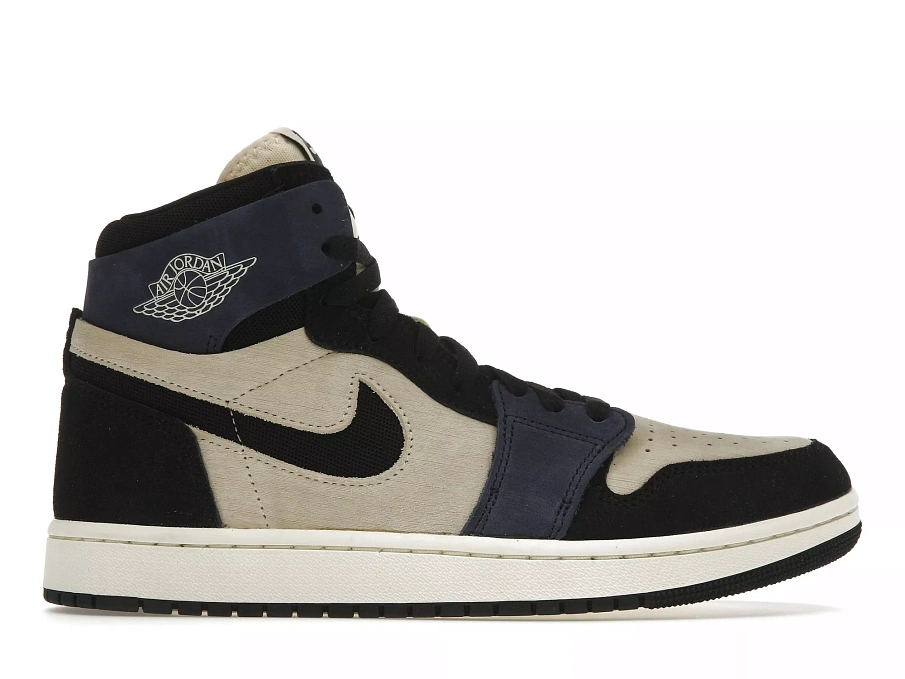 Фото № 1 с приближением к товару «‎Jordan 1 High Zoom Air CMFT 2 Muslin Blackened Blue»
