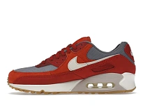 Фото № 3 с приближением к товару «‎Nike Air Max 90 Premium Gym Red Smoke Grey Gum»