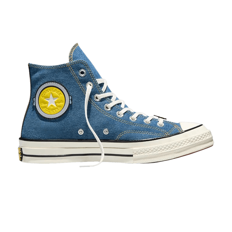 Фото № 1 с приближением к товару «‎Minions x Converse Chuck 70 Hi Blue Egret»