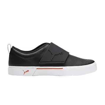 Puma El Rey II Slip On Perf Leather Black Chili Powder - 1