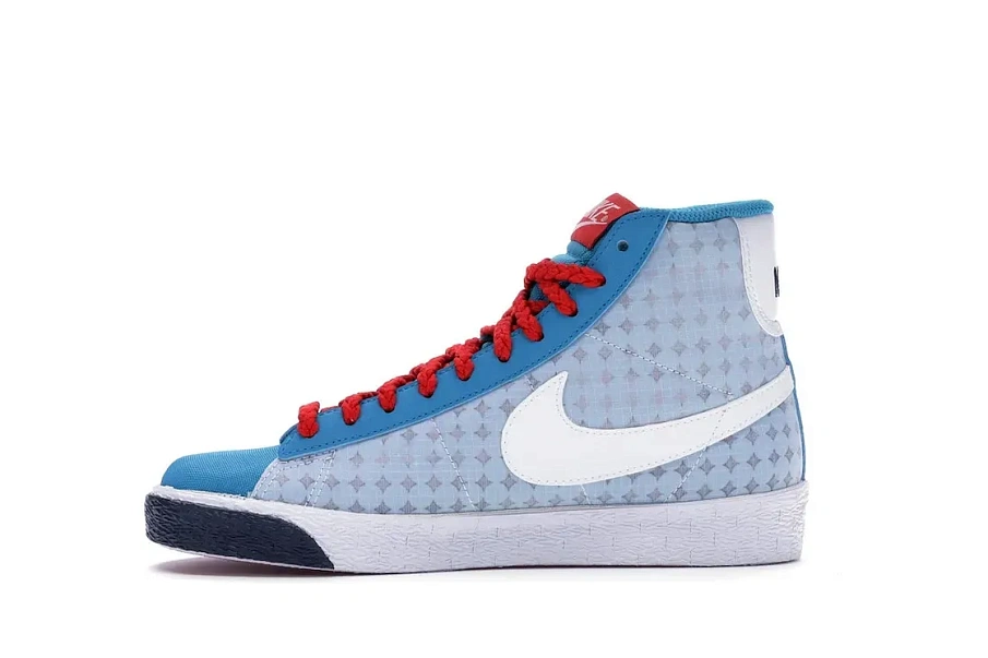 Фото № 3 с приближением к товару «‎Nike Blazer High Neo Turquoise/Midnight Navy-Cement Red »