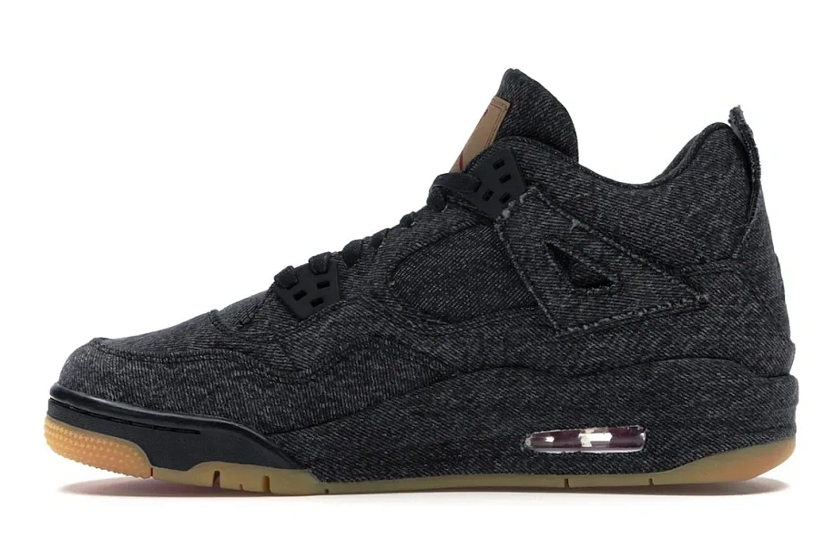 Фото № 3 с приближением к товару «‎Jordan 4 Retro Levis Black  (Blank Tag)»