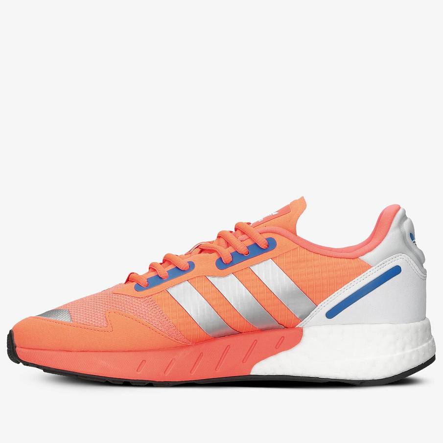 Фото № 3 с приближением к товару «‎adidas originals ZX 1K Boost OrangeBlueWhite»