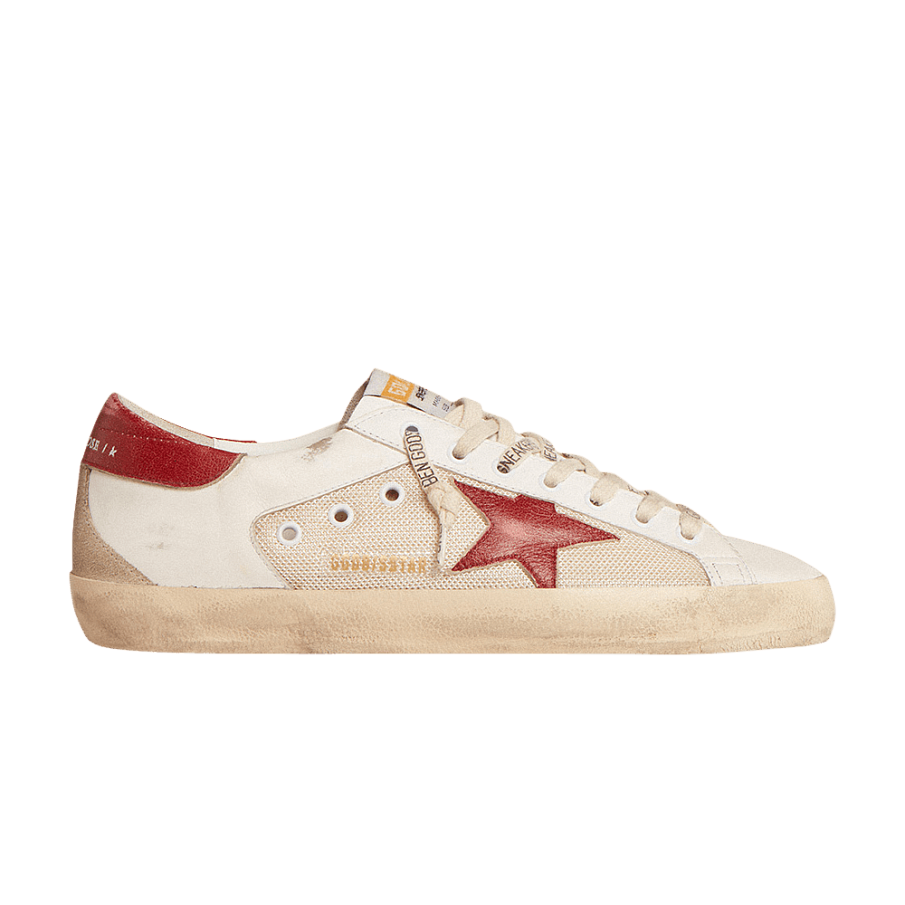 Фото № 1 с приближением к товару «‎Golden Goose Superstar White Red Mesh»