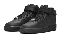 Фото № 3 с приближением к товару «‎Nike Air Force 1 Mid LE (GS) Black»