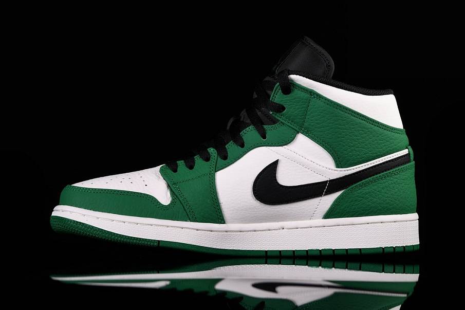 Фото № 2 с приближением к товару «‎Jordan 1 Mid Pine Green»
