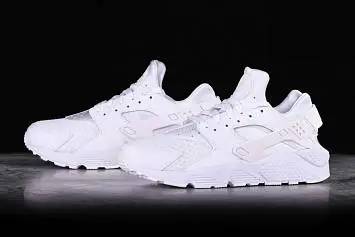 Nike Air Huarache Running Shoes White Platinum - 2