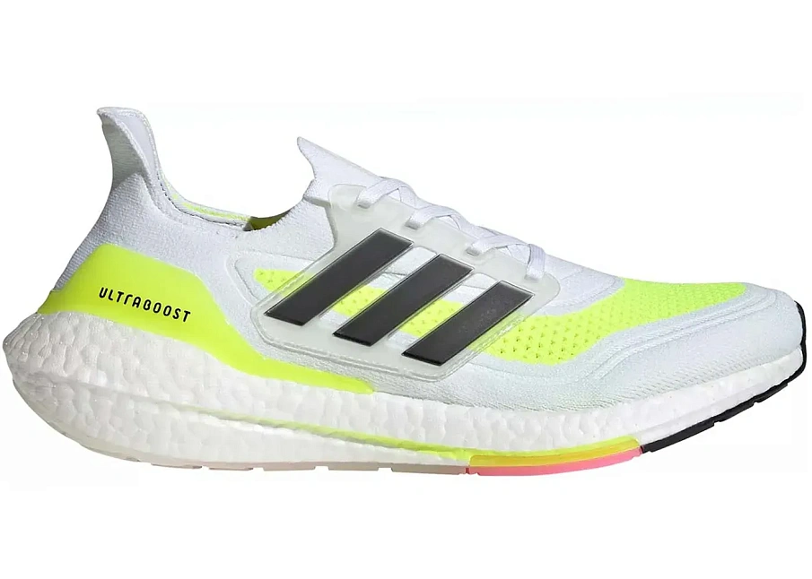 Фото № 1 с приближением к товару «‎adidas Ultra Boost 21 White Solar Green »