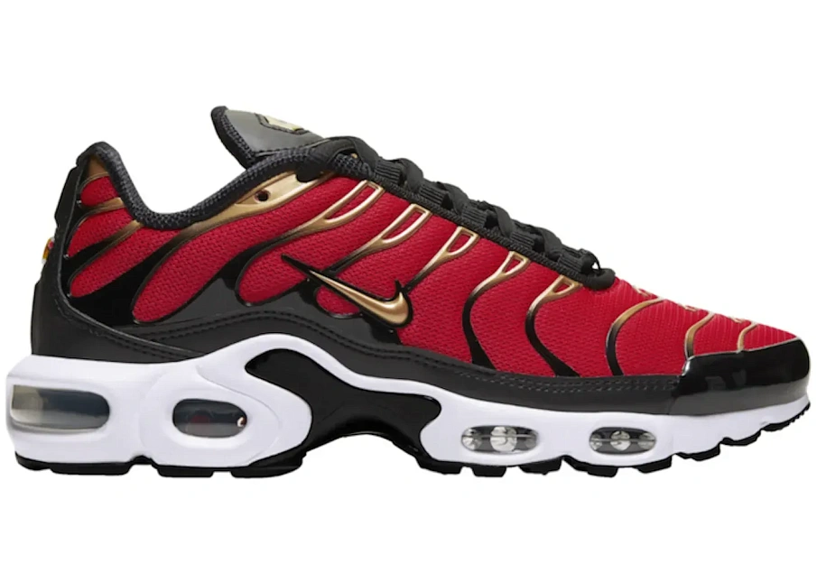 Фото № 1 с приближением к товару «‎Nike Air Max Plus University Red Gold Black »