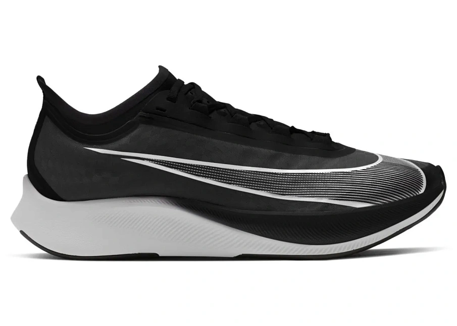Фото № 1 с приближением к товару «‎Nike Zoom Fly 3 Black White»