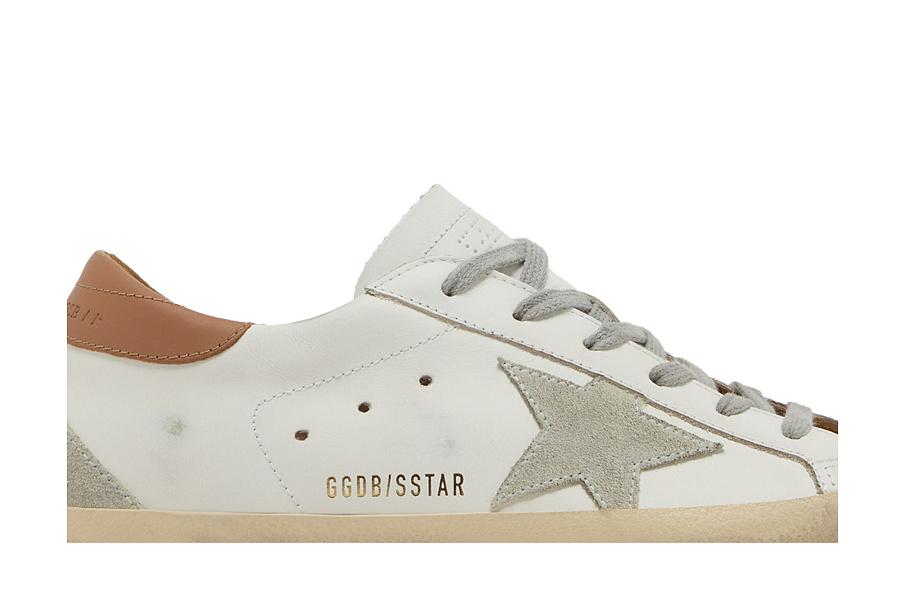 Фото № 3 с приближением к товару «‎Golden Goose Women's Superstar White Light Brown»