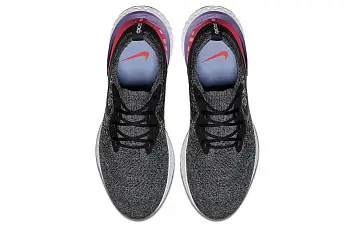 Nike Epic React Flyknit Black Red Orbit - 5