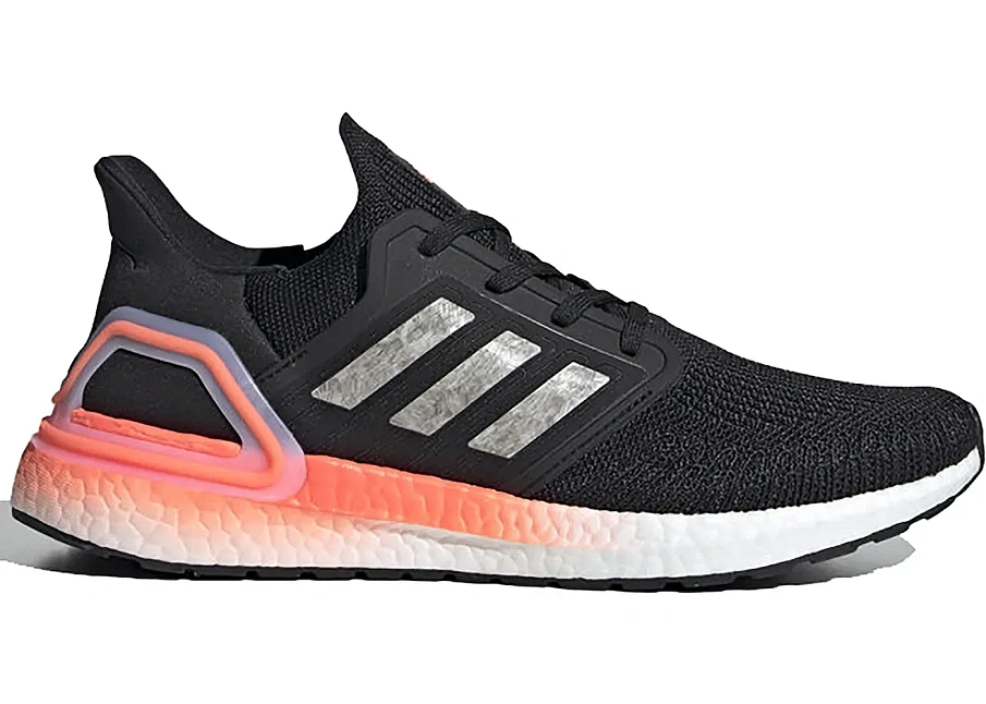 Фото № 1 с приближением к товару «‎adidas Ultra Boost 20 Core Black Signal Coral»