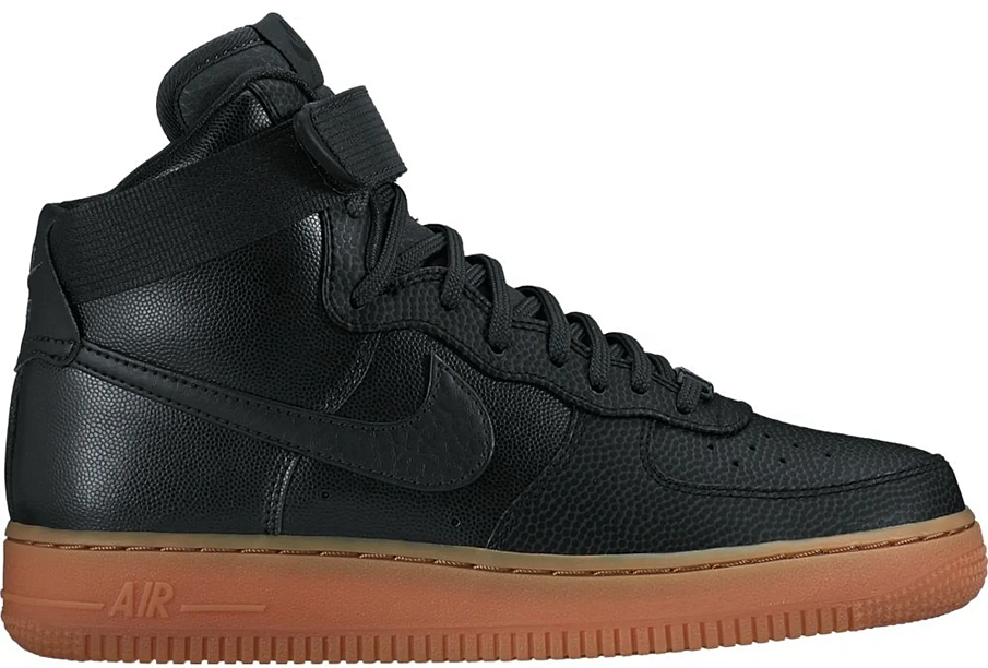 Фото № 1 с приближением к товару «‎Nike Air Force 1 High Black Dark Grey Gum »