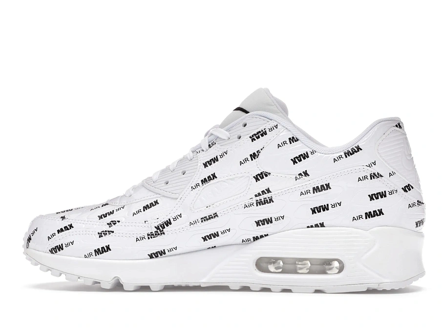 Фото № 6 с приближением к товару «‎Nike Air Max 90 All Over Print White Black»