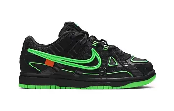 BPOff-White x Nike Air Rubber Dunk "Green Strike" BlackGreen - 2