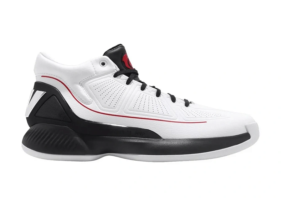 Фото № 1 с приближением к товару «‎adidas D Rose 10 White Black Red»