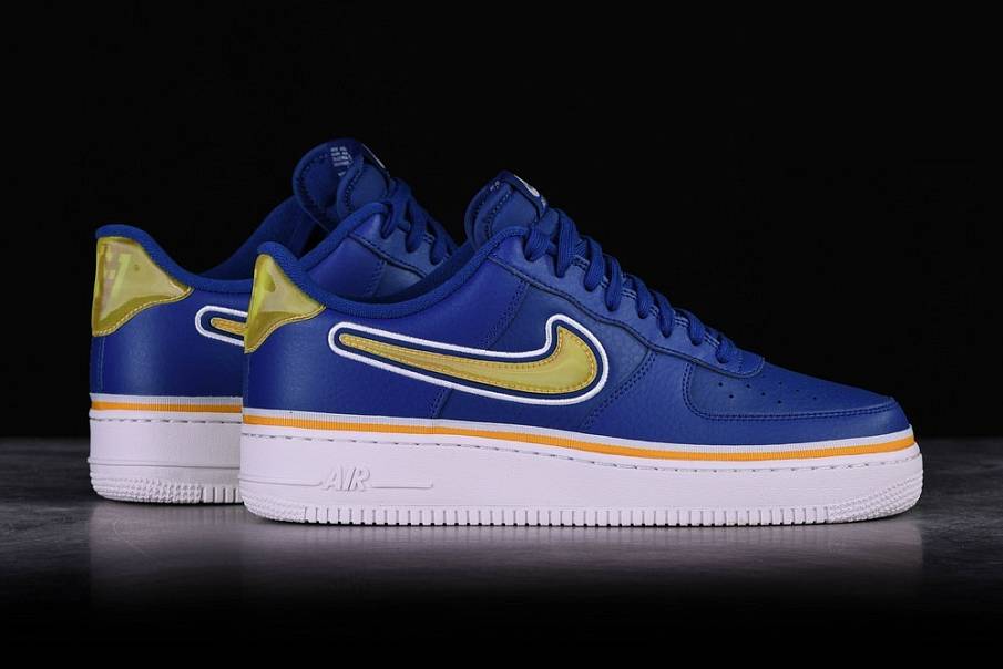 Фото № 2 с приближением к товару «‎Nike Air Force 1 ’07 Lv8 Nba Pack Warriors »