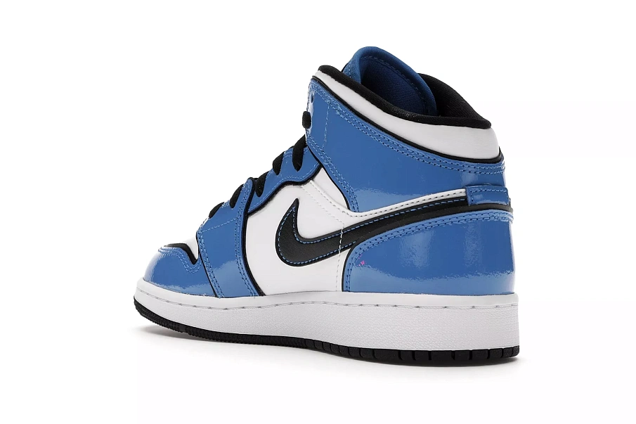 Фото № 6 с приближением к товару «‎Jordan 1 Mid Signal Blue »
