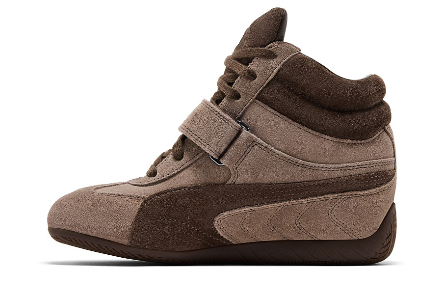 Фото № 4 с приближением к товару «‎Puma Women's Speedcat Wedge Totally Taupe Chocolate»
