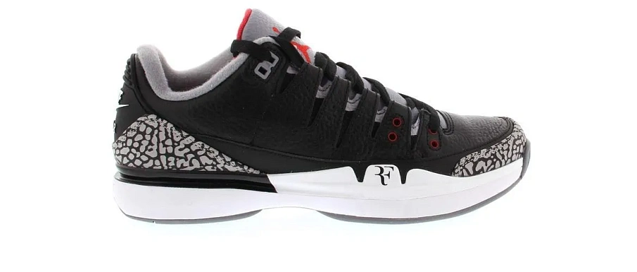 Фото № 1 с приближением к товару «‎Nike Zoom Vapor AJ3 Black Cement»