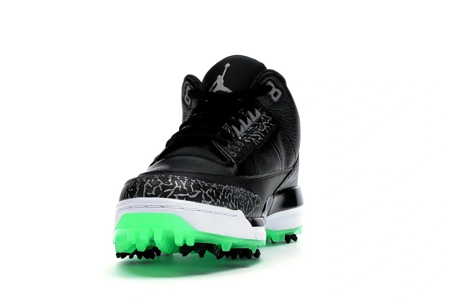 Фото № 2 с приближением к товару «‎Jordan 3 Retro Golf Black Green Glow»