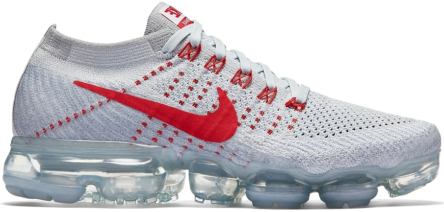 Фото № 1 с приближением к товару «‎Nike Air VaporMax Pure Platinum University Red »