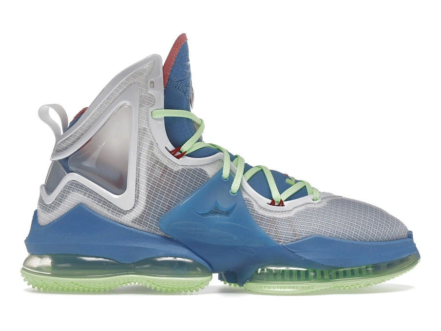 Фото № 1 с приближением к товару «‎Nike LeBron 19 Dutch Blue Lime Glow»