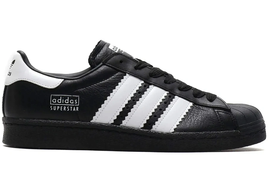 Фото № 1 с приближением к товару «‎adidas Superstar 80s Enlarged Stripes Black»