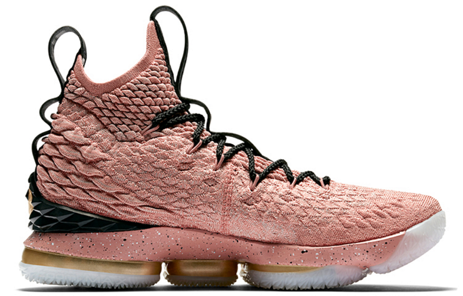 Фото № 2 с приближением к товару «‎ Nike Lebron 15 Basketball shoes Rust PinkMetallic GoldBlack»