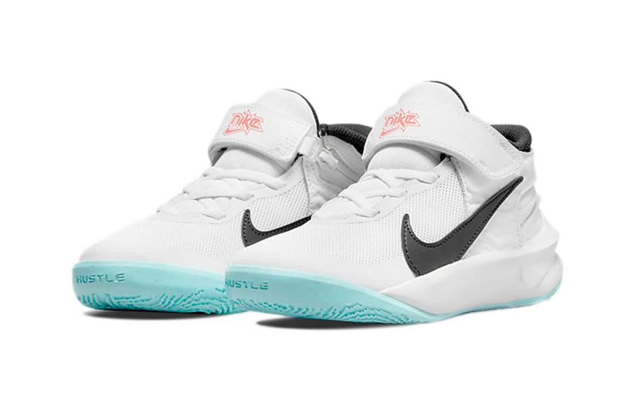 Фото № 3 с приближением к товару «‎(BP) Nike Team Hustle D 10 Fly Ease Basketball Shoes WhiteBlue»