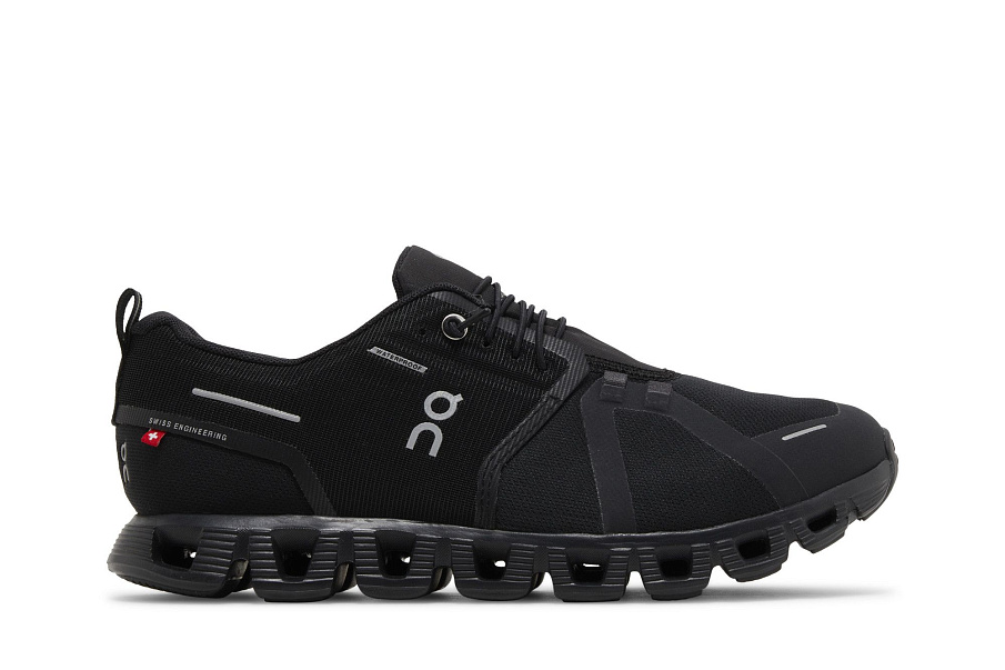 Фото № 2 с приближением к товару «‎ON Women's Cloud 5 Waterproof All Black»