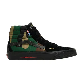 DEFCON x Vans Sk8-Hi Notchback GTX Black Woodland Camo - 1